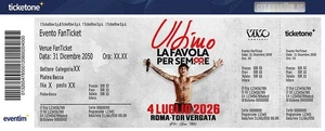 BIGLIETTO ULTIMO 2 BIGLIETTI 120€ 2026 TOR VERGATA LEGGI DESCRIZIONE - Foto 1 di 1