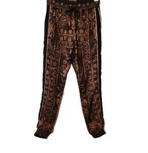 REASON Black & Gold Lion Sweat Pants Size Small - Picture 1 of 8