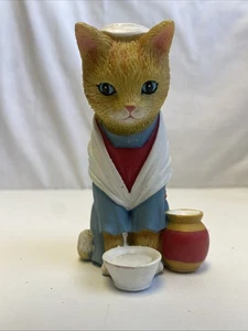 Hawthorne Village Humilde Farmer Cat Purr-fect Navidad Concurso Colección #3796 - Imagen 1 de 6