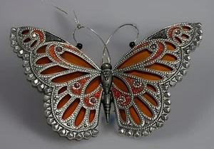 PUNZE 2020 BRILLIANT BUTTERFLIES MONARCH # 4 SERIES ORNAMENT - Bild 1 von 5