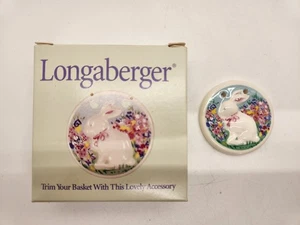 NOS Longaberger 1998 Easter Basket Bunny Tie-On 35637 - Picture 1 of 6