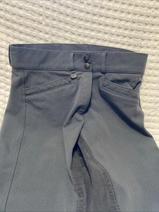 Women’s Size 28 R Ovation Rider Breeches Equestrian Riding Pants Dark Gray - Picture 1 of 5