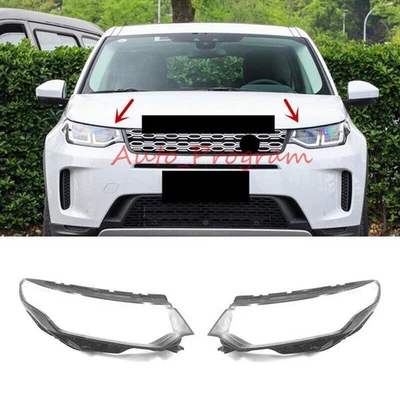 Both Side Headlight Clear Lens Cover For Land Rover Discovery Sport 2020-2022 - Image 1 of 4