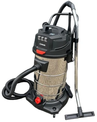 DETEC. Industriestaubsauger 2400W 3000 Watt mit Steckdose Nasssauger 65-100L Tank 230V