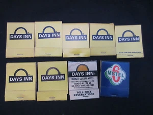 vintage Days Inn Days Lodge Motel 6 matchbooks (9) mostly new full - Picture 1 of 3