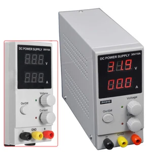 Variable Adjustable Lab DC Bench Power Supply 0-30V 0-10A W/Digital Display USA - Picture 1 of 12