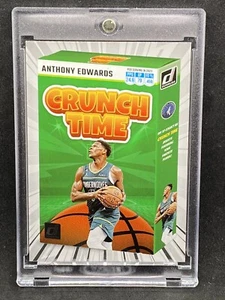 Anthony Edwards RARE CRUNCH TIME SSP INVESTMENT CARD PANINI MVP TIMBERWOLVES - Picture 1 of 2