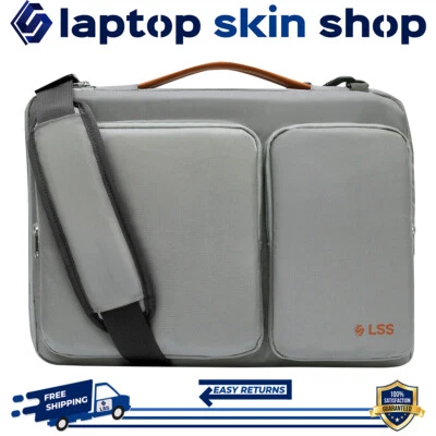 Laptop Sleeve Carry Case Bag Shockproof Protective Handbag 13-13.5 Inch Grey - Image 1 of 4