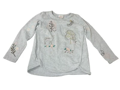 HANNA ANDERSSON Girl's Size 8 (130) Fall Embroidered Sweatshirt READ DESCRIPTION - Image 1 of 4