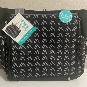iPackBaby Large Diaper Bag W/ Adjustable Backpack Straps & Zipdown Changing Pad - Picture 1 of 8