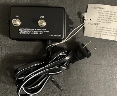 Philips Multimedia Drop Amplifier SWS2081W/17 54-1000MHz +18dB FAST SHIPPING! - Image 1 of 4