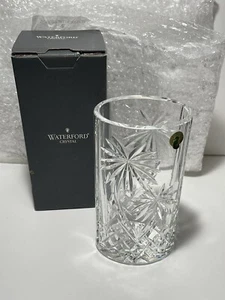 WATERFORD CRYSTAL PALM TREE 8" VASE ARTIST SIGNED "JOHN COUGHLAN" ORIGINAL BOX - Picture 1 of 7