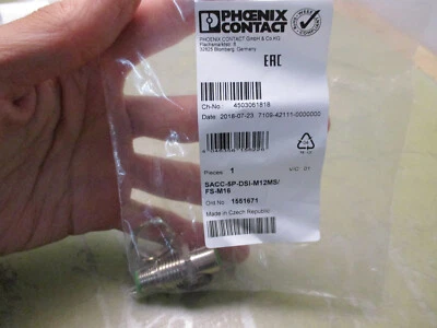 Phoenix Contact SACC-5P-DSI-M12MS/FS-M16 Panel Feed Through Connector [5*B-17.5] - Image 1 of 3