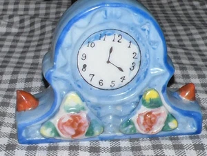 Figura Reloj H.Kato Miniatura Manto Hecha en Japón Ocupado Azul, De Colección Años 40 - Imagen 1 de 10