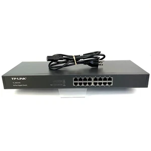 TP-Link TL-SG1016 16-Port Unmanaged Gigabit Switch 10/100/1000 Mbps POWERS ON - Picture 1 of 18