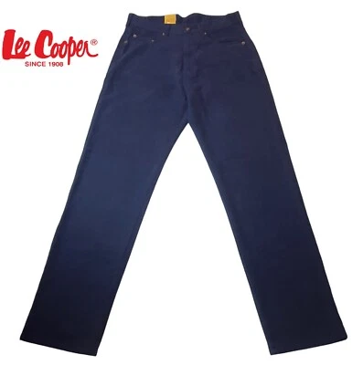 NEW Lee Cooper Jeans Mens W32 L34 Regular Fit Denim Blue BNWT - Image 1 of 4