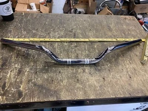 Low Chrome Handlebars 1" 2" tall Harley Sportster Dyna Softail Custom Chopper! - Picture 1 of 9