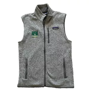 Patagonia Better Sweater Vest Womens Size Small Gray Embroidery Wilderness Trust - Picture 1 of 8