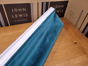 John Lewis Knitted Velvet Peacock MTM W142cm x D148cm Roman Blind RRP £288 - Picture 1 of 11