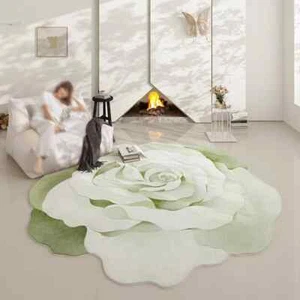 Irregular Bedroom Decor Round Carpet Living Room Lounge Rug Fluffy Soft Mat - Picture 1 of 26