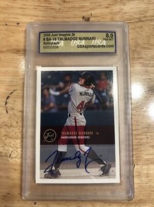 G2-19 TALMADGE NUNNARI HARRISBURG SENATORS 2000 JUST IMAGINE USA GRADED MINT 8