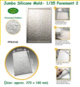 J's Work Jumbo Silicone Mold for 1/35 Pavement Ver. 2 - Foto 1 di 1