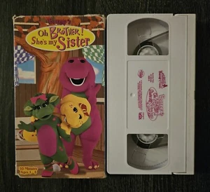 Barney’s Oh Brother! She’s My Sister VHS 1998 Children’s Barney Film - Picture 1 of 3