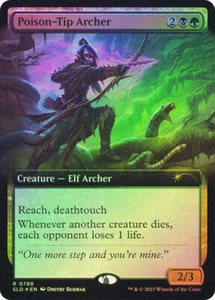Magic The Gathering MTG POISON-TIP ARCHER FOIL EXTENDED ART Secret Lair NM - Picture 1 of 1