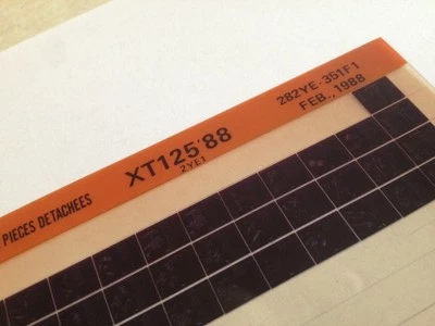 Yamaha XT125 XT 125 125XT 1988 Micro Enchufe Piezas List Catálogo Microficha - Imagen 1 de 2