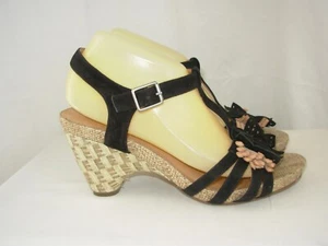KARSTON Sandales Femme P.40 Daim noir - Imagen 1 de 8