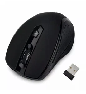 Ratones ópticos inalámbricos + receptor USB para PC portátil MAC 2,4 GHz 2400 DPI - Imagen 1 de 9