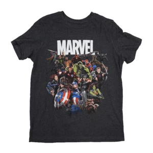 MARVEL SUPER HERO CHARACTERS BOYS YOUTH T SHIRT - Picture 1 of 1
