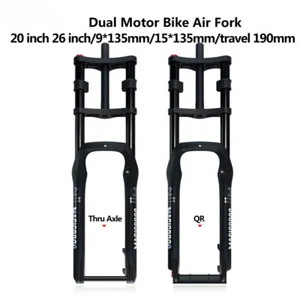 20/26*4.0er Fat Bicycle Air Fork Electric Bike Double Crown Air Suspension Fork - Picture 1 of 26
