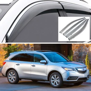 4X Side Window Deflector Visors Sun Rain Guards Vent Shade for Acura MDX 14-2020 - Picture 1 of 8