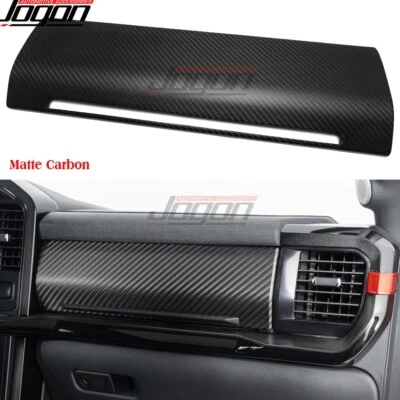 Карбоновая панель приборной панели перчаточная отделка для хранения для Ford F-150 Raptor R Shelby 2021-24 - Изображение 1 из 4