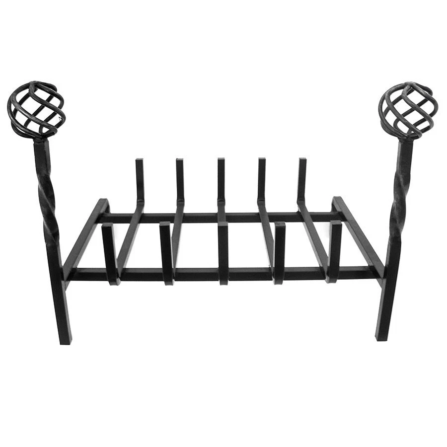 Brucialegna pour Cheminée en Fer Modèle Florence Avec Barres Section Carré - Photo 1/1