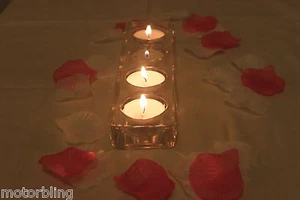 100 X Marfil y Rosa Pétalos de Rosa de Seda Decoración de Mesa Confeti de Boda - Imagen 1 de 1
