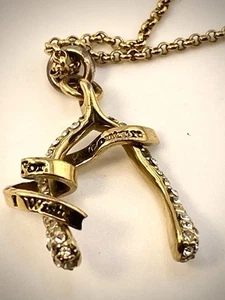 Juicy contour 1 Inch Wish Bone Necklace AB-3 - Picture 1 of 5