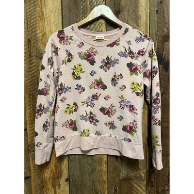 Sudadera Mossimo Floral Para Mujer M Rosa Acogedora Cottagecore Gardencore Pullover Foto 1 de 4