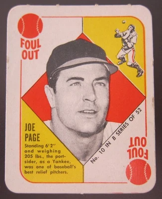 1951 Topps Blue Backs Joe Page #10 EX/MT - Image 1 of 2