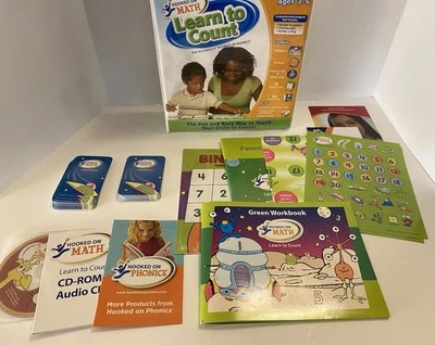 Hooked on Math Ages 3-5 Learn to Count Essentials Edición Completa Pre-K Phonics Foto 1 de 4