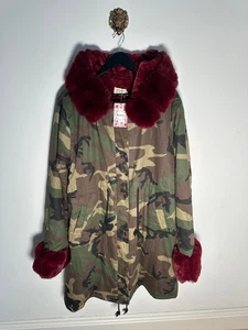 Aoxwomen Camp Damen langer Plüschmantel Größe XXXL Neu mit Etikett - Bild 1 von 5