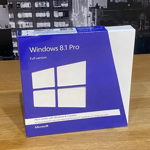 Microsoft Windows 8.1 Pro Full Version DVD 32 64 Bit Product License Key Sealed - Picture 1 of 17