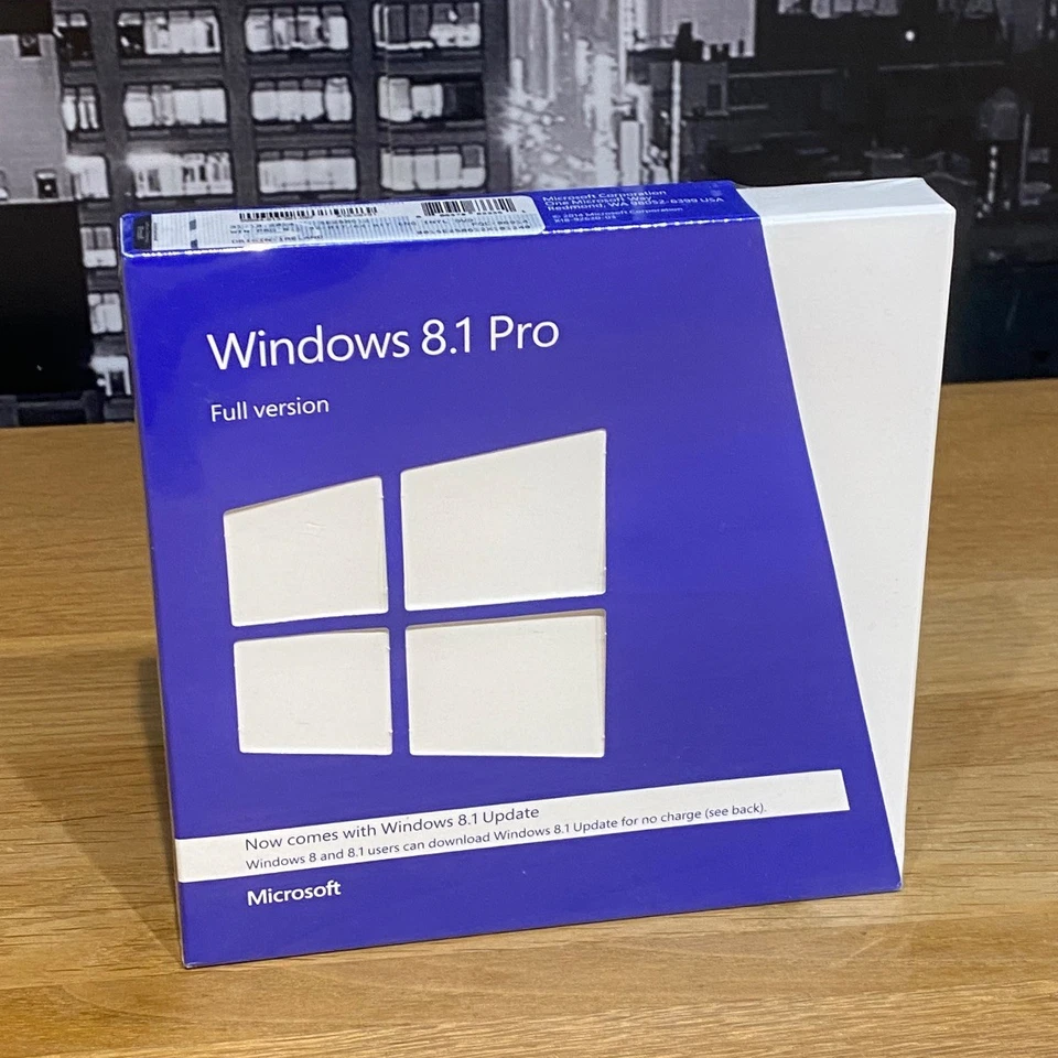 Microsoft Windows 8.1 Pro Full Version DVD 32 64 Bit Product License Key Sealed - Image 1 of 4
