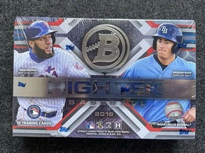 2018 Topps Bowman High Tek Baseball Hobby Box Ohtani RC Sealed Japan - Image 1 of 3