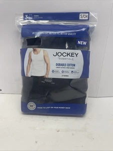 Jockey Essentials New Tanks Size S Chest 34-36, Pecho 85-90cm 100% Cotton 3 Tank - Picture 1 of 6