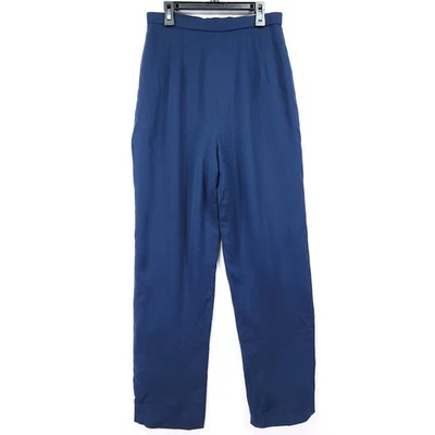 Шелковые брюки Carolina Herrera размер 8 прямые штанины плоские спереди коричневые сзади на молнии - Изображение 1 из 4