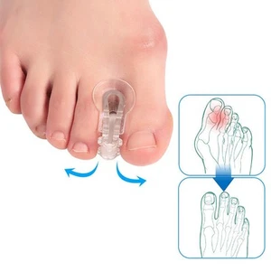 Practical Toe Splitter Kit Adhered Toe Seperator Set Thumb Transparent - Photo 1/9