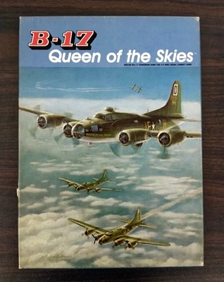 B-17 Queen of the Skies juego de guerra en solitario 1983 Avalon Hill completo con piezas de bonificación Foto 1 de 4