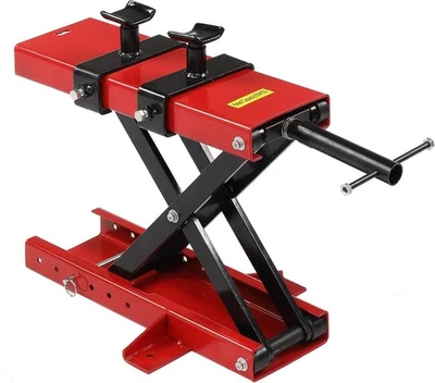 Motorcycle Scissor Jack Lift 1100b/500KG Hoist Stand w/Safety Pin for ATVs Bike - Image 1 of 4